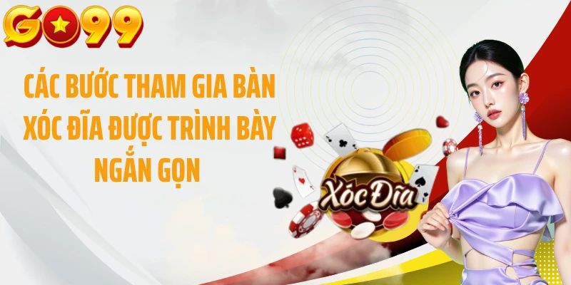 Các bước tham gia bàn xóc đĩa được trình bày ngắn gọn