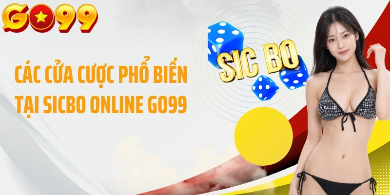 Các cửa cược phổ biến tại Sicbo online GO99