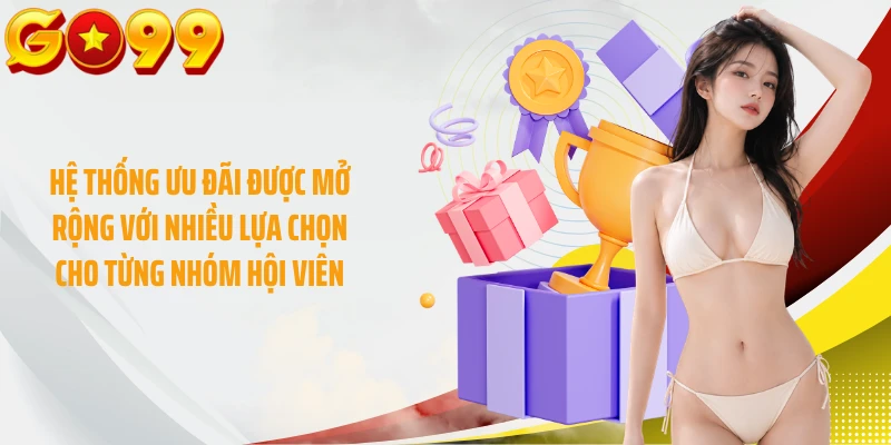 Hệ thống ưu đãi được mở rộng với nhiều lựa chọn cho từng nhóm hội viên